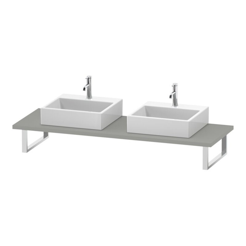 Duravit Konsole L-Cube 80-200x55cm, 2 A., Stär 3cm, betongr ma