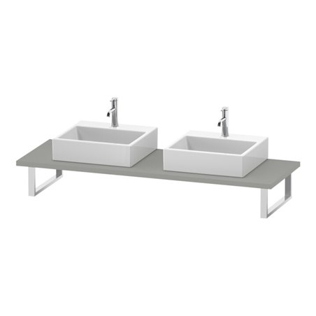 Duravit Konsole L-Cube 80-200x55cm, 2 A., Stär 3cm, betongr ma