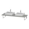 Duravit Konsole L-Cube 80-200x55cm, 2 A., Stär 3cm, betongr ma
