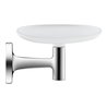 Duravit Seifenschale Starck T 14x11,9cm, Wandmont., Gl. we matt, chrom