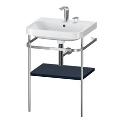 Duravit Möbelwaschtisch-Kombi Happy D.2 Plus 57,5x49cm, 2 HL, blau s-matt, m Konsole