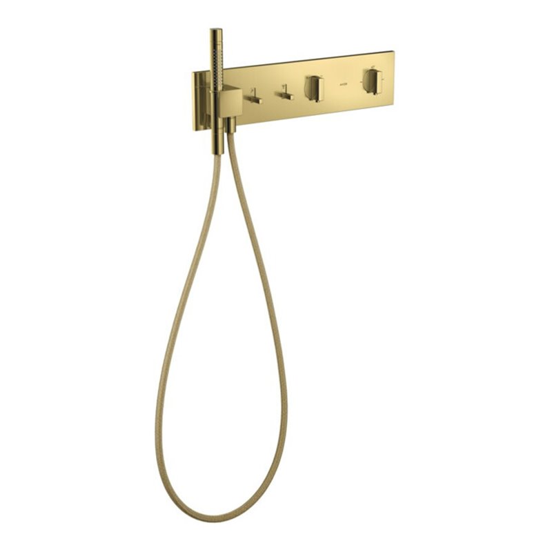 hansgrohe Fertigset ShowerComposition UP-THM, 2 Verbr., polished gold optic