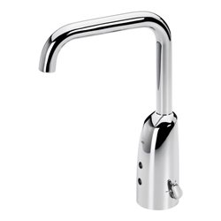 Hansa Infrarot-Waschtischarmatur HANSAELECTRA Batt, o. Abl-Garnitur, Ausl. 170mm, chr