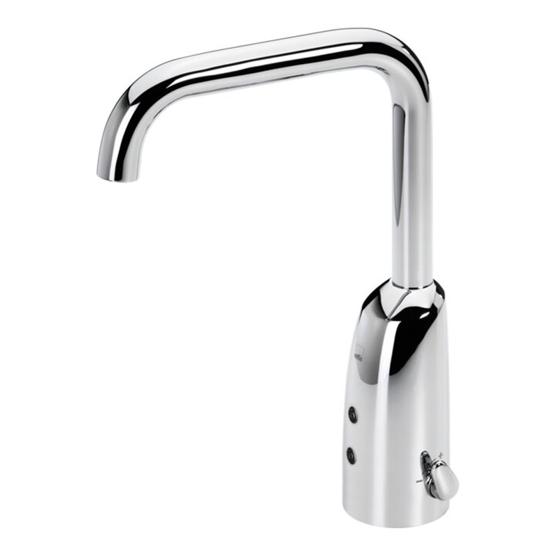 Hansa Infrarot-Waschtischarmatur HANSAELECTRA Batt, o. Abl-Garnitur, Ausl. 170mm, chr