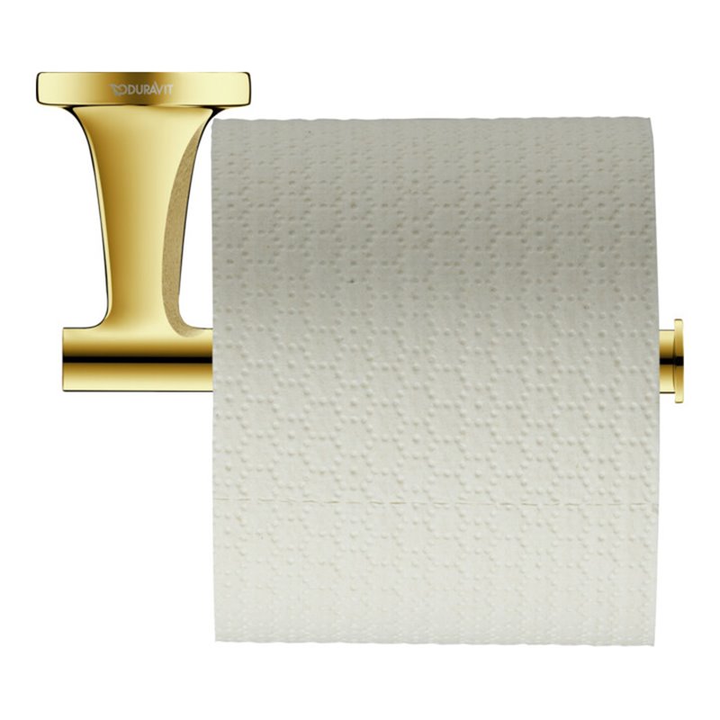 Duravit Papierrollenhalter Starck T 15,2x7,6cm, seitlich, Gold poliert