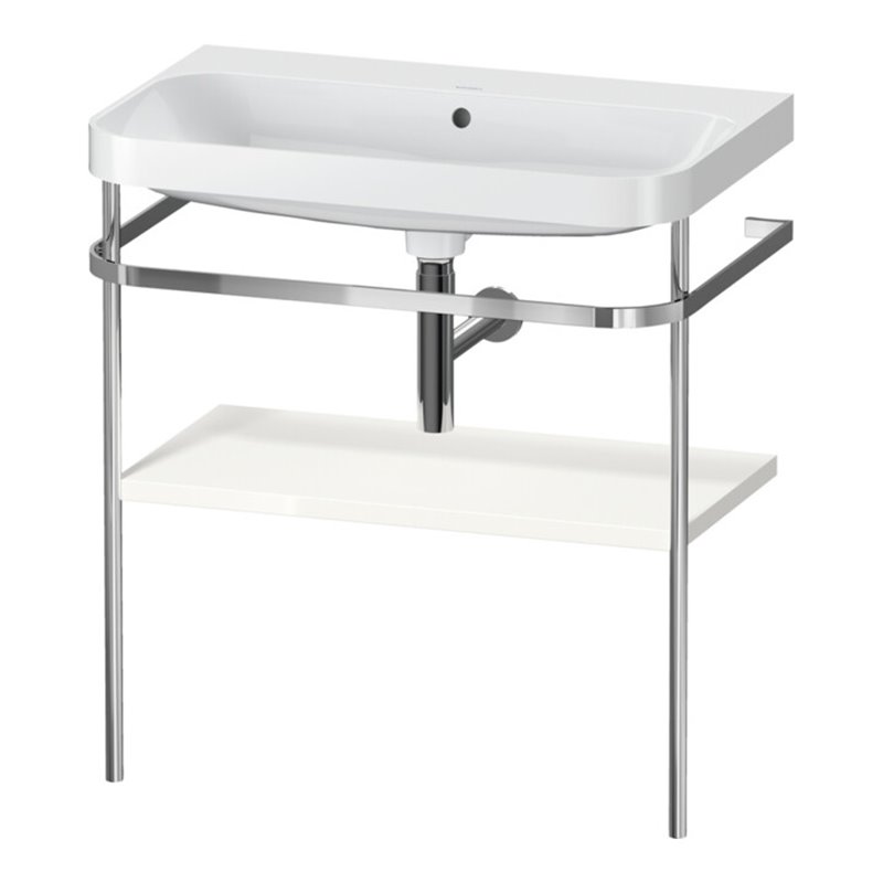 Duravit Möbelwaschtisch-Kombi Happy D.2 Plus 77,5x49cm, o. HL, we hgl, m Konsole