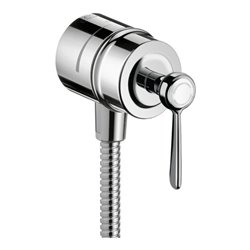 hansgrohe Absperrventil Axor Montreux Stop m Rückflussverh., Hebel, brushed nickel