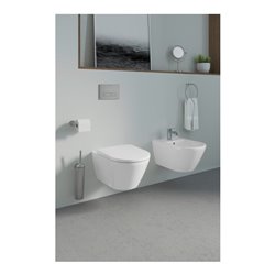 Duravit Papierrollenhalter Starck T 15,2x7,6cm, seitl., Edelstahl gebürstet