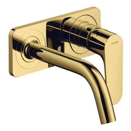 hansgrohe Fertigset Axor Citterio M UP-Waschtisch-Einhebelmischer, A 167mm, m Pl., pol. gol opt