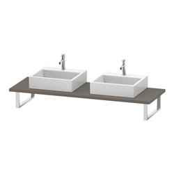 Duravit Konsole L-Cube 80-200x55cm, 2 A., Stär 3cm, bas. ma