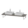 Duravit Konsole L-Cube 80-200x55cm, 2 A., Stär 3cm, bas. ma