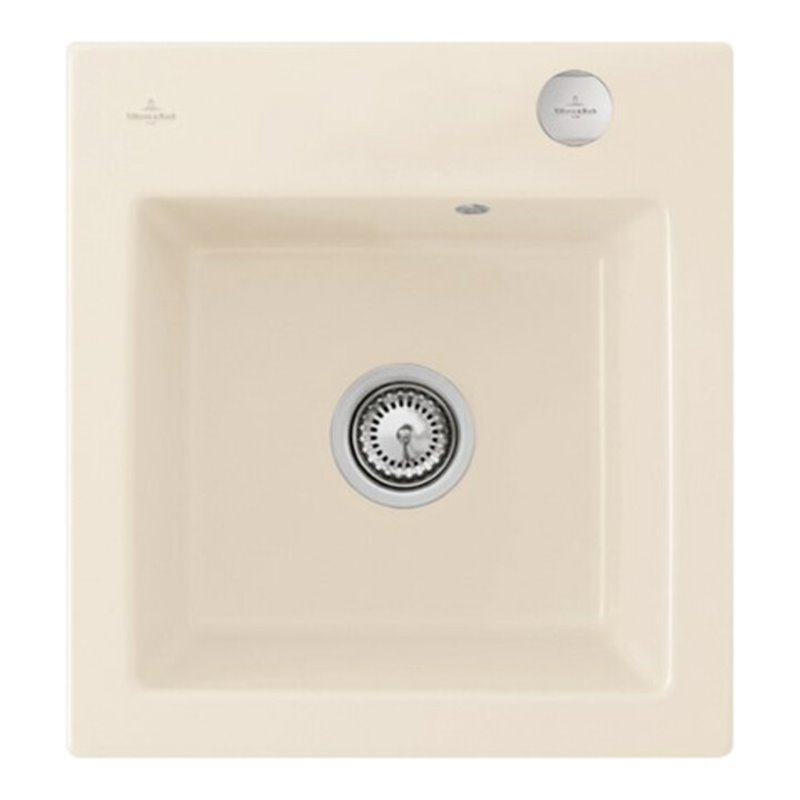 V&B Spüle Subway 45 XS m Abl.garn, Exzenter, crema CeramicPlus