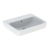 Geberit Waschtisch Renova Plan 60x48cm, o. Hahnl., m ÜL, weiß KeraTect