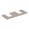 Geberit Waschtisch-Platte One 120x3x47cm, Eiche/Mela Holz, AS 2-fach