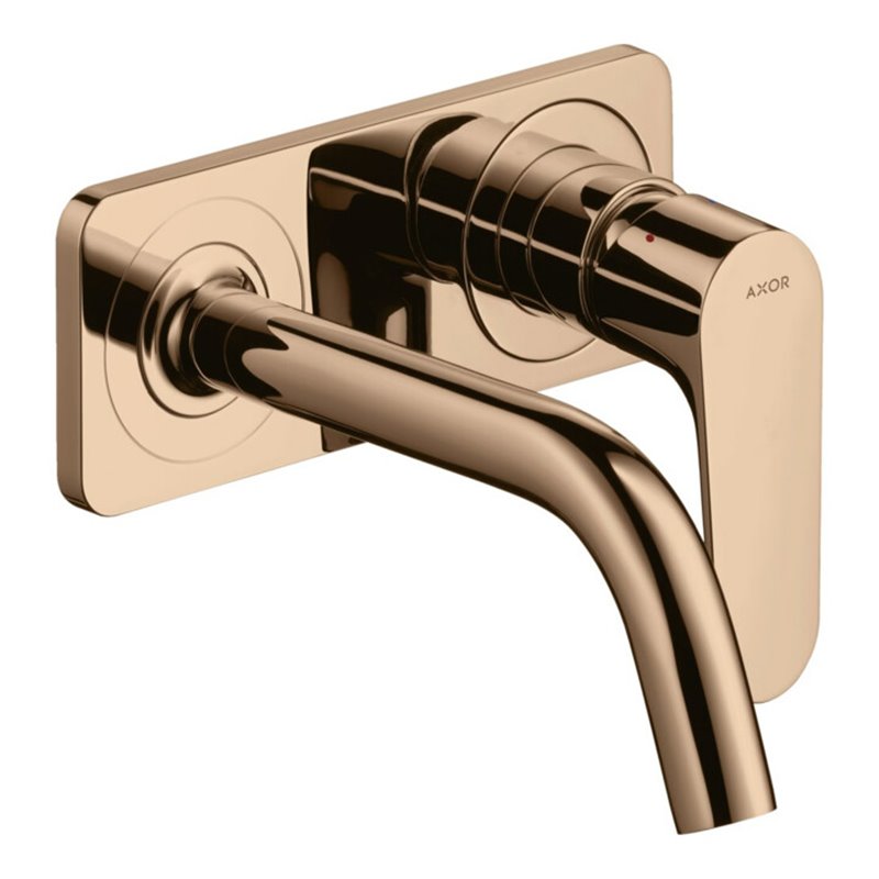 hansgrohe Fertigset Axor Citterio M UP-Waschtisch-Einhebelmischer, A 167mm, m Pl., pol. r gol