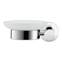 Duravit Seifenschale D-Code 13,5x12cm, Gl. we. ma, Sch links, chrom