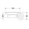 Duravit Seifenschale D-Code 13,5x12cm, Gl. we. ma, Sch links, chrom