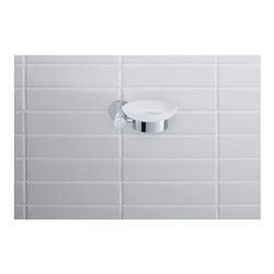 Duravit Seifenschale D-Code 13,5x12cm, Gl. we. ma, Sch links, chrom