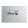 Duravit Seifenschale D-Code 13,5x12cm, Gl. we. ma, Sch links, chrom