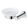 Duravit Seifenschale D-Code 13,5x12cm, Gl. we. ma, Sch links, chrom