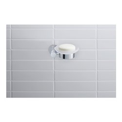 Duravit Seifenschale D-Code 13,5x12cm, Gl. we. ma, Sch links, chrom