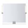 Duravit Spiegel-Ablage Sivida 85x65x3,6cm, Weiß Matt, montiert, chrom