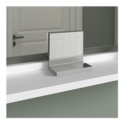 Duravit Spiegel-Ablage Sivida 85x65x3,6cm, Weiß Matt, montiert, chrom