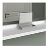 Duravit Spiegel-Ablage Sivida 85x65x3,6cm, Weiß Matt, montiert, chrom