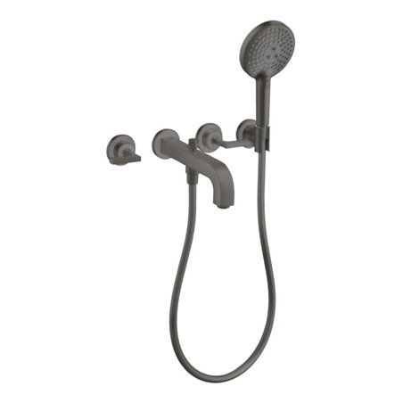 hansgrohe Fertigmontageset Axor Citterio UP-3-Loch-Wannenarm, m HG, brush. bla vc