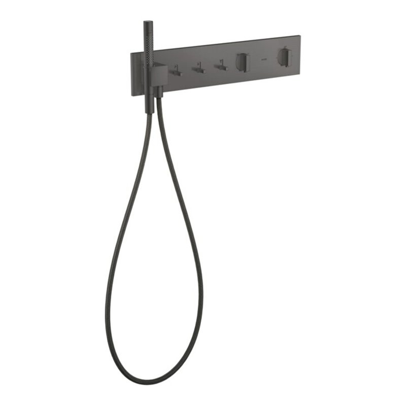 hansgrohe Fertigset ShowerComposition UP-THM, 3 Verbr., brushed black chrome