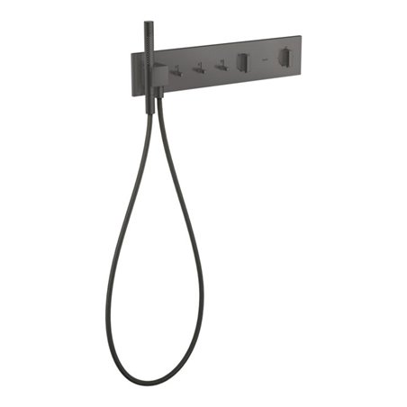 hansgrohe Fertigset ShowerComposition UP-THM, 3 Verbr., brushed black chrome