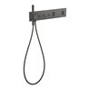 hansgrohe Fertigset ShowerComposition UP-THM, 3 Verbr., brushed black chrome