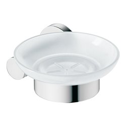 Duravit Seifenschale D-Code 13,5x12cm, Gl. we. ma, Sch rechts, chrom