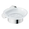 Duravit Seifenschale D-Code 13,5x12cm, Gl. we. ma, Sch rechts, chrom