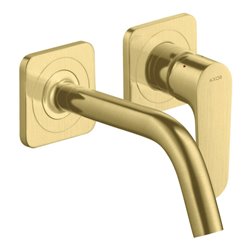 hansgrohe Fertigset Axor Citterio M UP-Waschtisch-Einhebelmischer, A 167mm, m Roset., brush. br