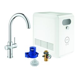 Grohe Spültisch-Einhebelmischer Blue Professional C-Auslauf Set, chrom