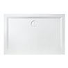 Hoesch Mineralguss-Duschwanne Muna 120x75x3cm, weiß matt, Solique
