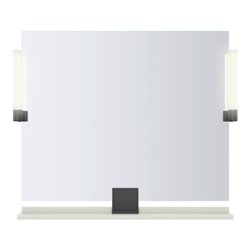 Duravit Spiegel-Ablage Sivida 85x65x3,6cm, grün ma, mont., sw