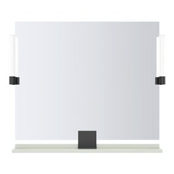 Duravit Spiegel-Ablage Sivida 85x65x3,6cm, grün ma, mont., sw