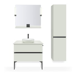 Duravit Spiegel-Ablage Sivida 85x65x3,6cm, grün ma, mont., sw