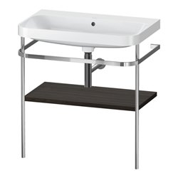 Duravit Möbelwaschtisch-Kombi Happy D.2 Plus 77,5x49cm, o. HL, Nussb geb., m Konsole