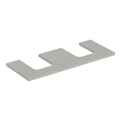 Geberit Waschtisch-Platte One 120x3x47cm, greige/lackiert m, AS 2-fach