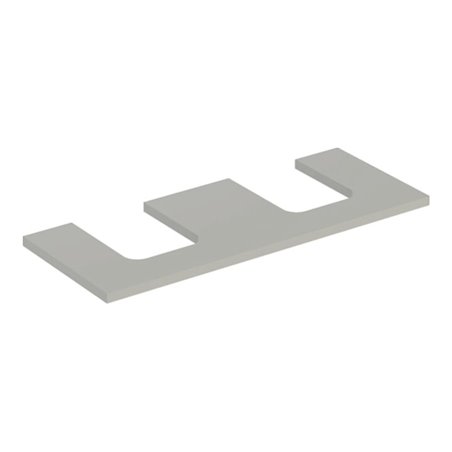 Geberit Waschtisch-Platte One 120x3x47cm, greige/lackiert m, AS 2-fach
