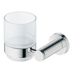Duravit Glashalter D-Code 11,5x10,2cm, Gl. we. ma, Gl. li, chrom