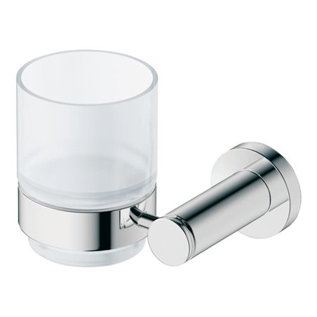 Duravit Glashalter D-Code 11,5x10,2cm, Gl. we. ma, Gl. li, chrom