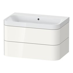Duravit Möbelwaschtisch Happy D.2 Plus 77,5x49cm, o. HL, we hgl, 2 Schubkästen
