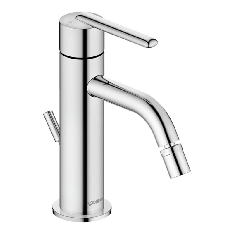 Duravit Bidet-Einhebelmischer Balcoon Ausl. 119mm, m Zugstg. Abl.garn, ch hgl