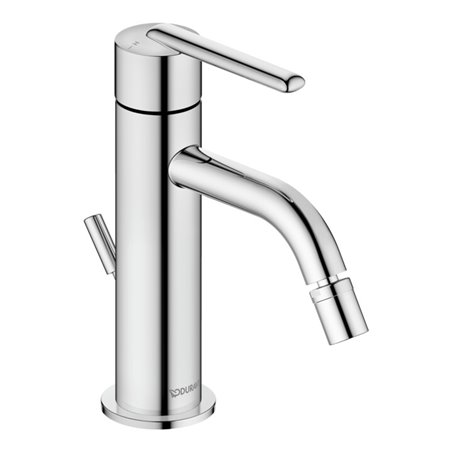 Duravit Bidet-Einhebelmischer Balcoon Ausl. 119mm, m Zugstg. Abl.garn, ch hgl
