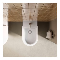 Duravit Bidet-Einhebelmischer Balcoon Ausl. 119mm, m Zugstg. Abl.garn, ch hgl