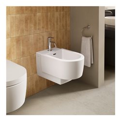 Duravit Bidet-Einhebelmischer Balcoon Ausl. 119mm, m Zugstg. Abl.garn, ch hgl